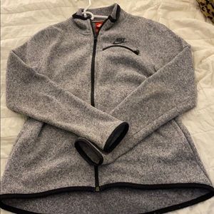 Nike fleece zipper sweatshirt